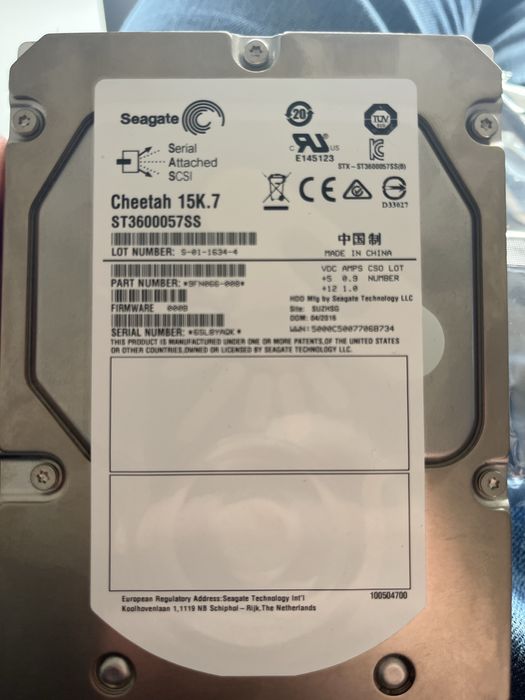HDD Server NOU- SAS 600GB 15K RPM Seagate Cheetah ST3600057SS