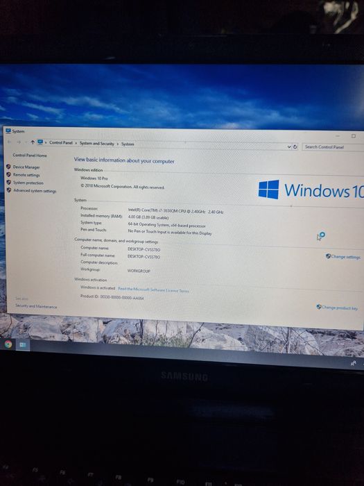 Laptop Samsung NP350 EC7