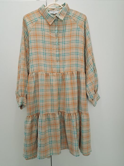 Boii разкроена рокля каре р-р С