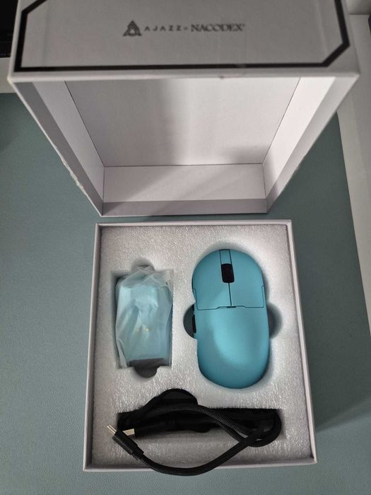 Mouse Gaming Ajazz AJ159 Apex Wireless 8K Hz PAW3950 Albastr Resigilat