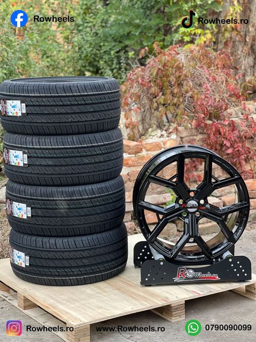 Jante Range 22 R22 Full BLACK Si Polish Model Sport cu anvelope vara / iarna 275-40-22 Land rover Vogue Land Rover sport cu anvelope vara / iarna 275-40-22