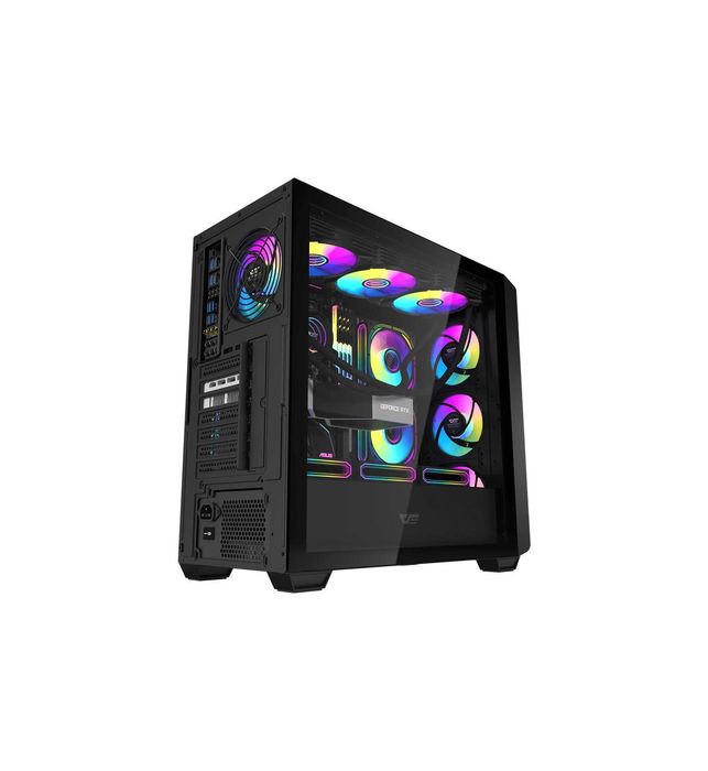 ' Корпус для ПК darkFlash DS900WD BLACK (ATX, Без вентиляторов)