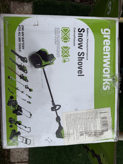 Электролопата аккумуляторная greenworks