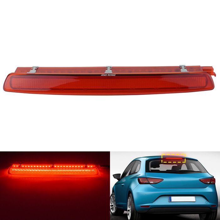 Stop suplimentar frana spate Seat Ibiza (6J), 04.2008-04.2012; Ibiza (6J), 04.2012- Hatchback, Leon (1P1), 04.2009-12.2012, partea central, dynamic; LED; rosu; Tuning, model Hatchback