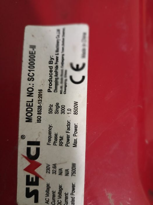 генератор за ток  SENCI SC1000E 8,5 Kw