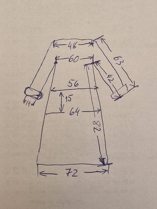 Продавам  кожух от агнешка кожа 52 номер