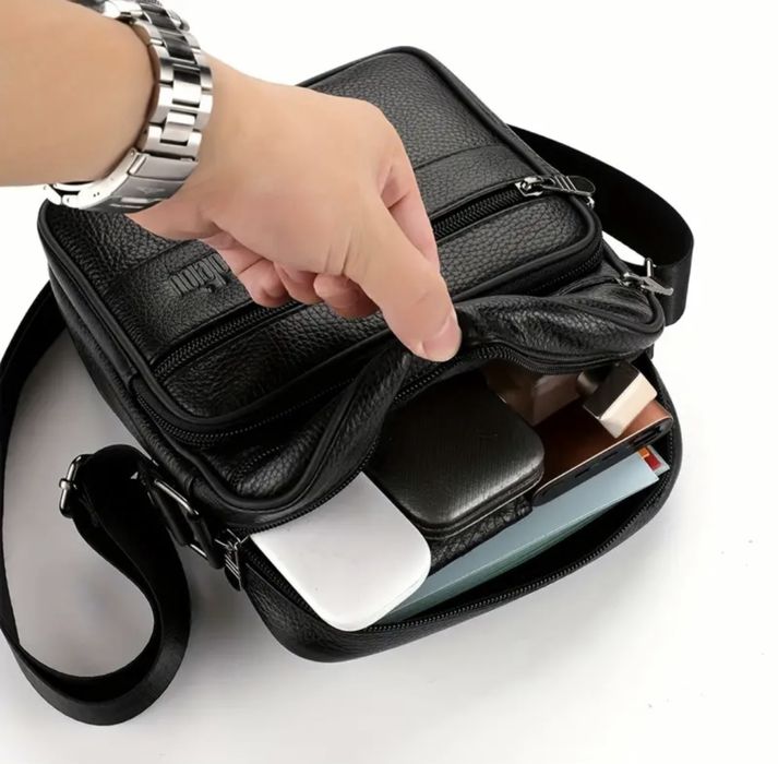 Мъжки елегантни чанти за през рамо/Кафяви и черни ест.кожа -9%Промоция