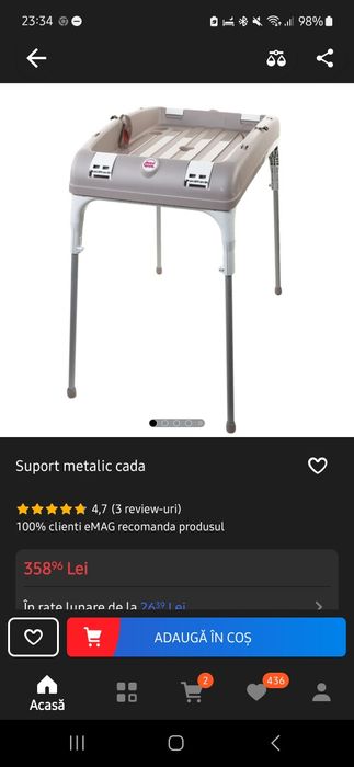 Copaie bebeluș ,OK Baby Cadă pentru bebeluși Onda Evolution cu termome