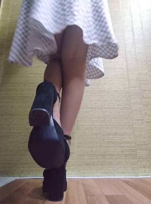 Новые замшевые каблуки