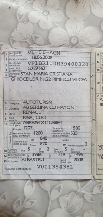 Vând  Renault stare bună de funcționare