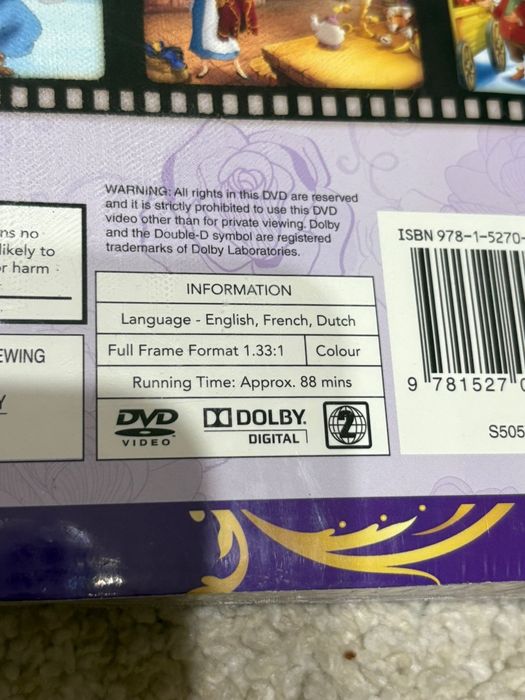 Set dvd si carte Frumoasa si bestia in lb engleza