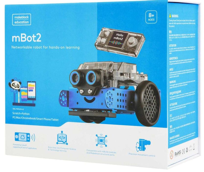 Makeblock mBot 2 (AI) — zamonaviy STEM va robototexnika roboti!
