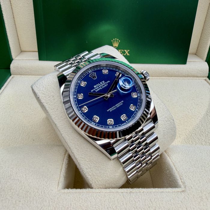 Rolex Datejust Blue Diamond Dial | PE STOC | Used | 41mm | 14800 EURO | 126334 | 2023