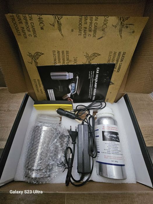 Комплект за химическо полиране на фарове