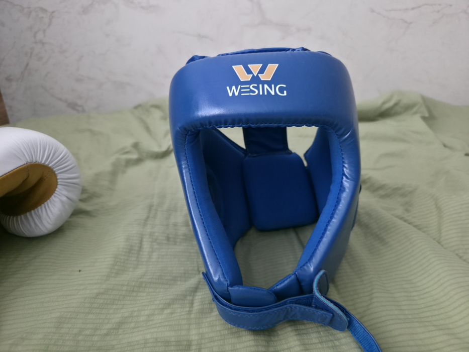 синий боксерский шлем Wesing оригинал