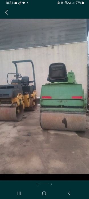 Buldoexcavator cu picon Dumper , Cilindru compactor