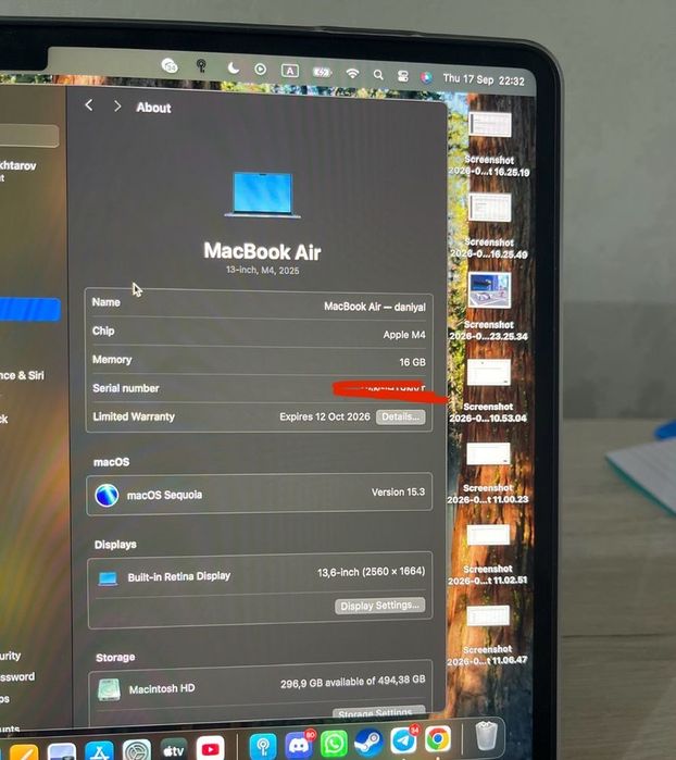 Macbook Air 13 m4