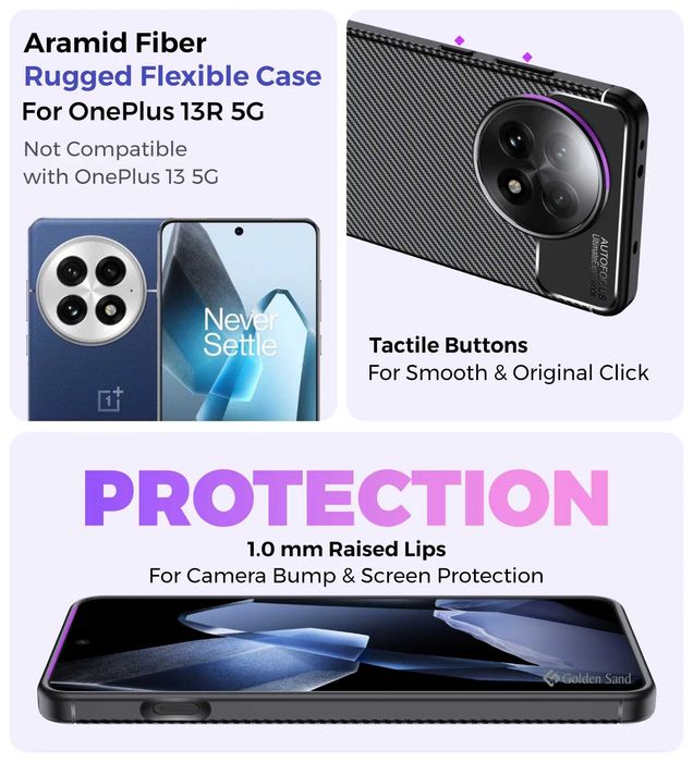 Husa Pemium Antisoc model carbon pentru OnePlus 13R 5G