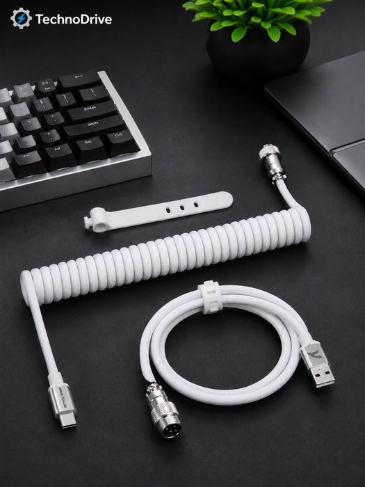 !ATTACK SHARK C01 PRO Premium Coiled Cable