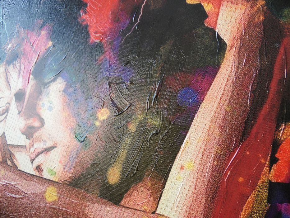 Картина модерна абстрактна -Влюбени Ръчен релеф