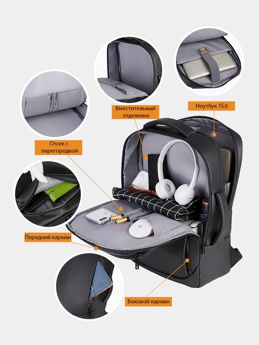 Бизнес рюкзак для ноутбука / фирменый Meinaili 1901