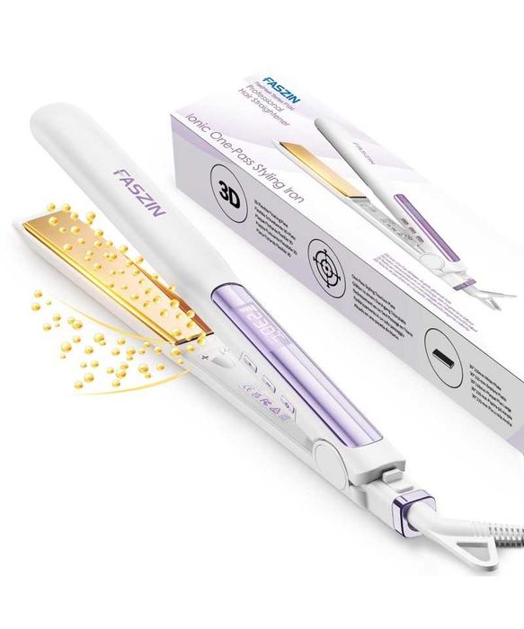 Placa de indreptat parul 2 in 1, Faszin F100