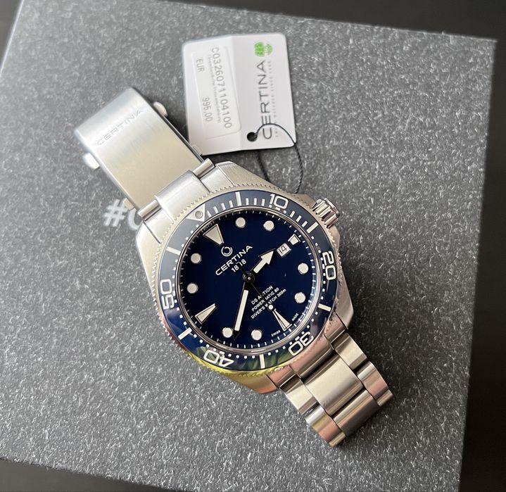 Като НОВ Certina 43mm 300m Powermatic 80 DS Action C032.607.11.041.00