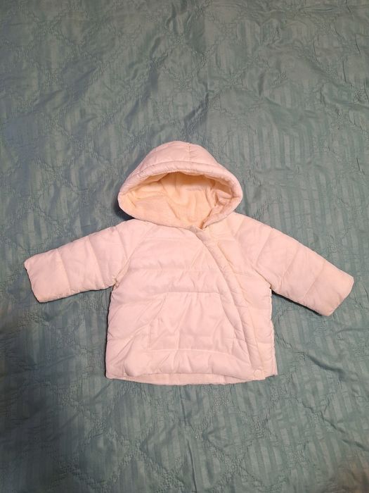 Geaca alba pentru bebe, Zara, marimea 68