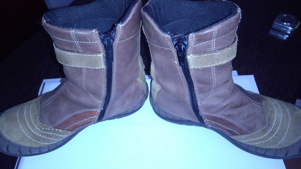 Cizme nr. 31 piele naturala intoarsa/antilopa, mKids - UTILIZATE