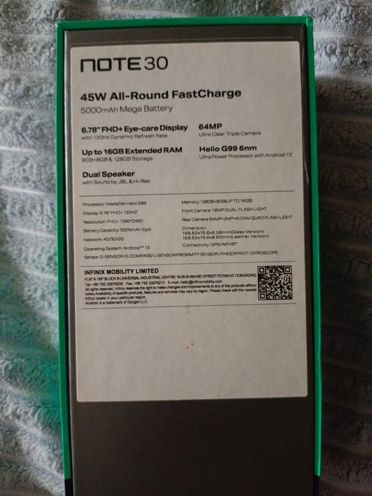 Продам Infinix Note 30