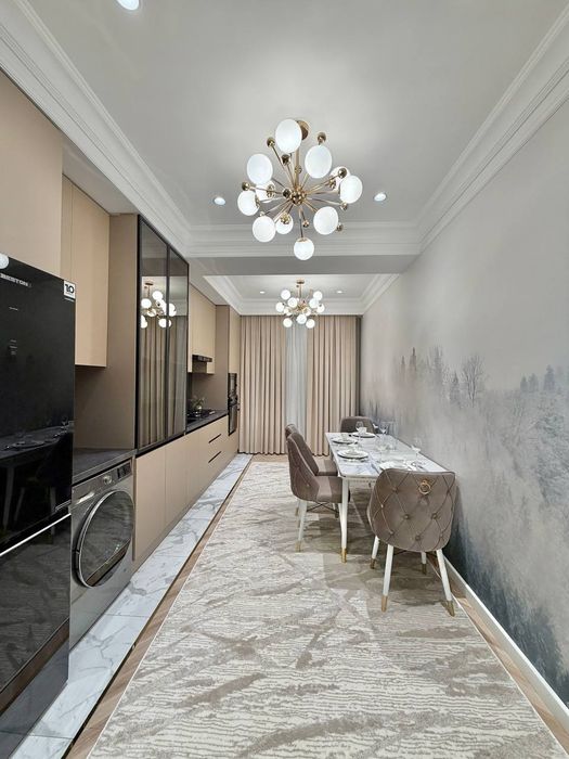 Продается квартира в Ж.К. Сити Молл 2х комнатная 74+5м² укомплектована