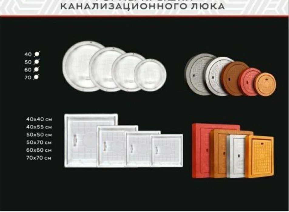 Люк, колодец, бордюр и лоток