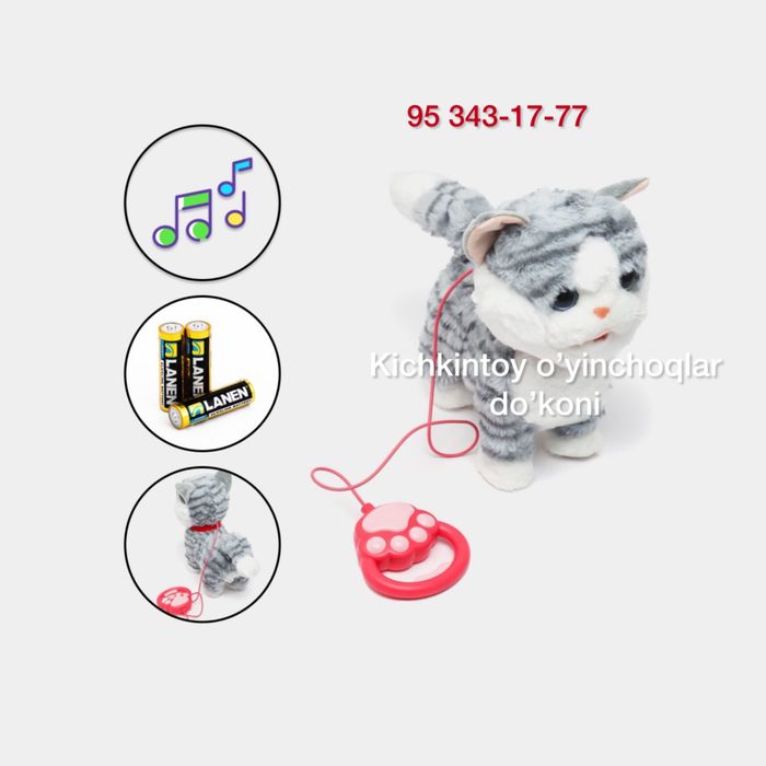 Говоряшая звуковой Кошка Игрушка Mushuk Детский машина