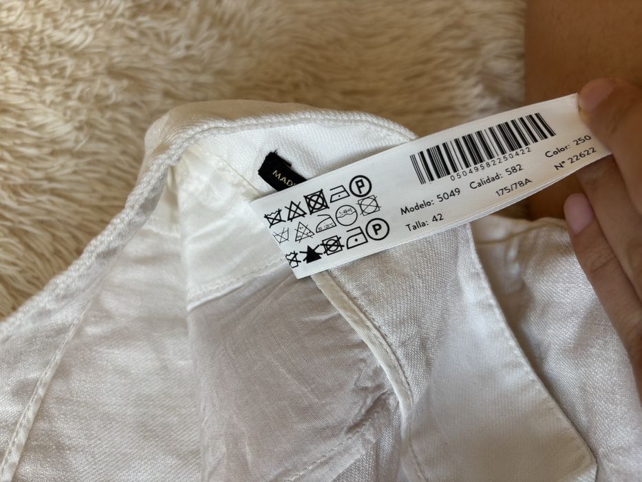 Льнянные шорты massimo dutti