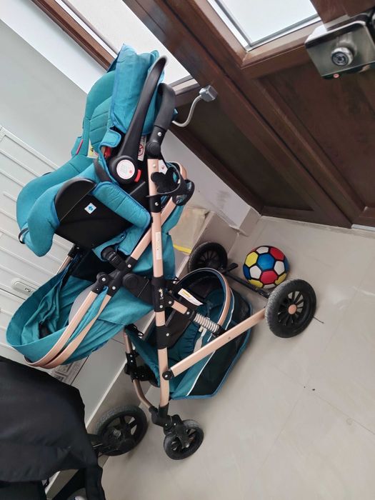 Căruț landou care se face și sport plus scoica