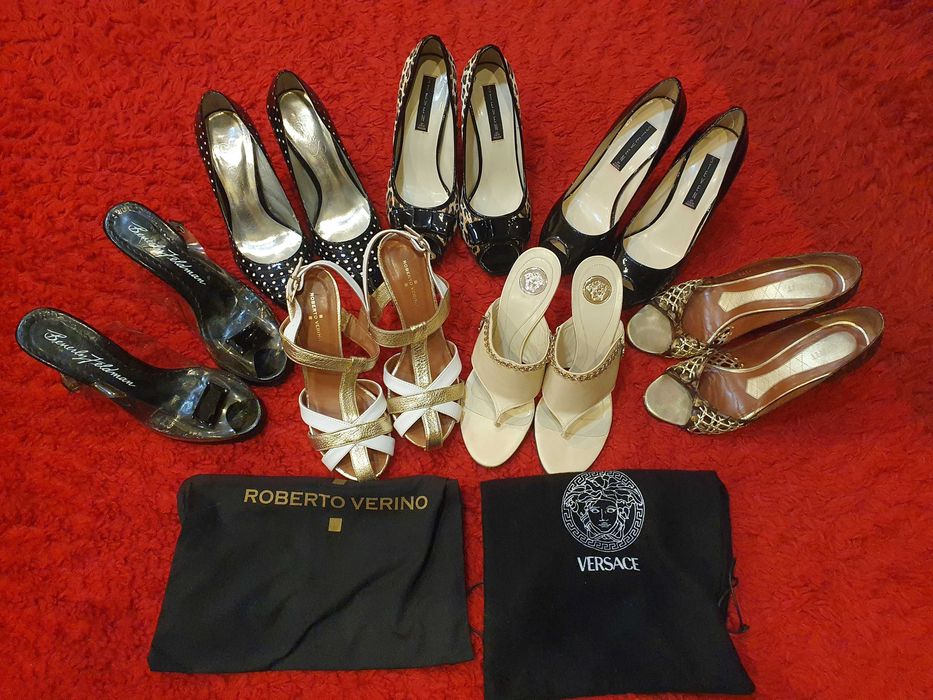 Lot papuci dama piele naturala