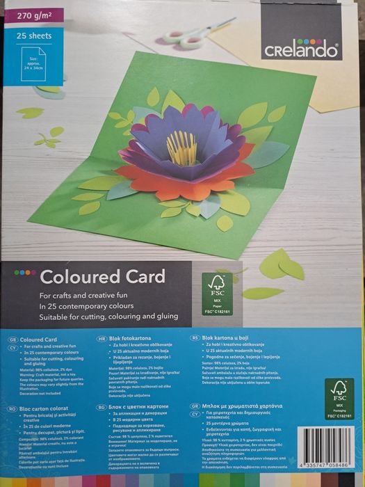 Carton colorat creație copii