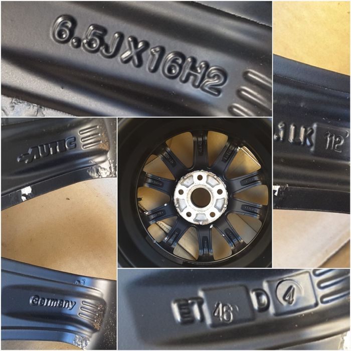 jante aliaj 16; 5x112;  Vw Golf 5, 6, 7, jetta, Caddy, Touran