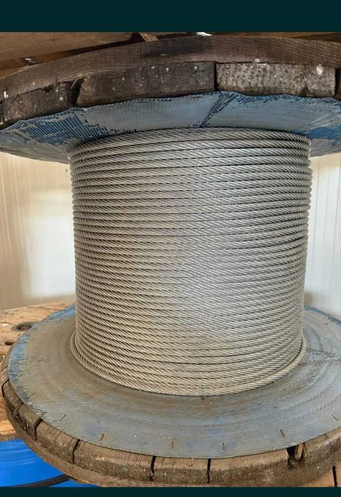 Cablu otel zincat 6x19 + FC ( inima vegetala ) diametru 10mm