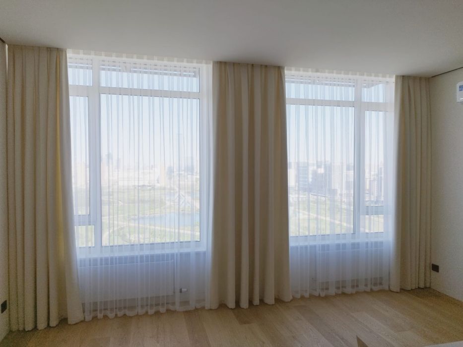 Комплект штор бжевый