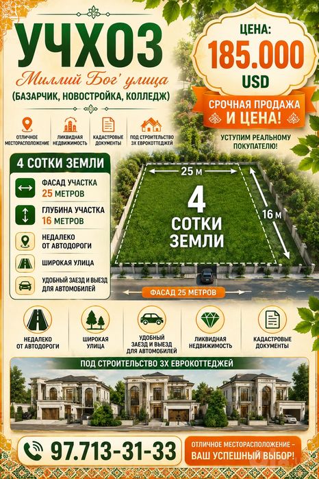 УЧХОЗ(Колледж, Базарчик)! Срочная продажа и цена! Успейте купить!!!