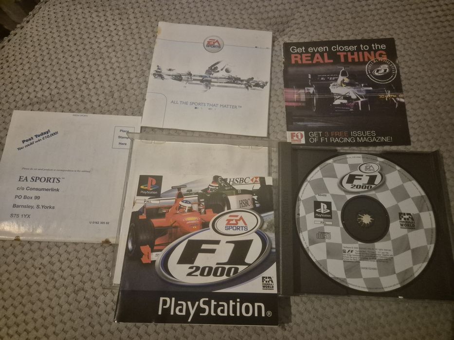 Joc de colecție Formula 1, F1, complet, ptr PlayStation 1, ps1, ps 1 one