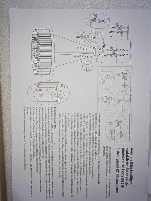 Уникален кристален полилеи с метална рамка и висящи кристали
