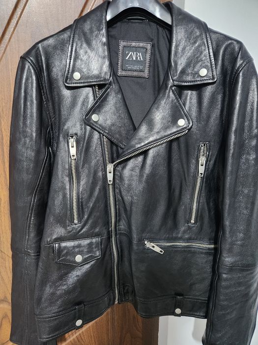 Jacheta piele naturala ZARA MAN , noua