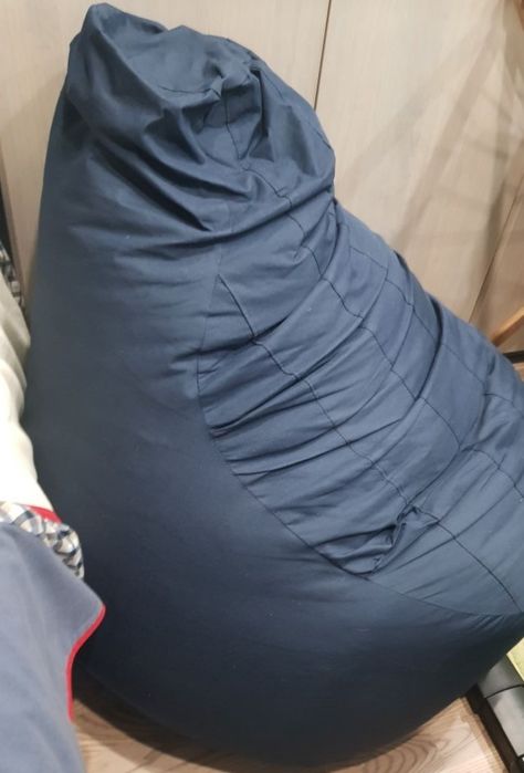 ПРОМОЦИЯ!!! Голям пуф със син калъф