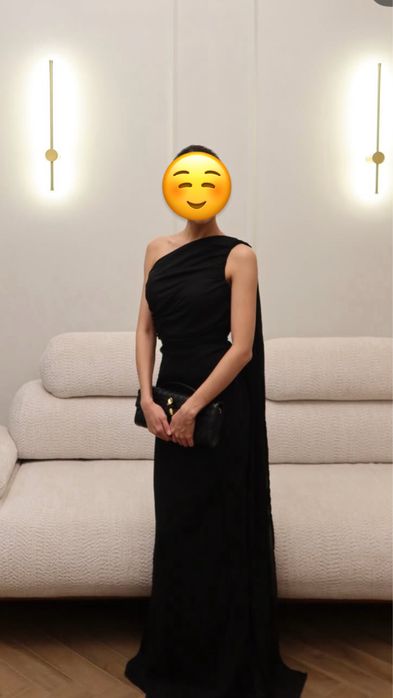 Женское черное платье