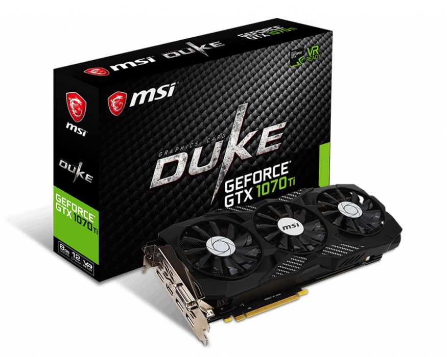 Геймърска Видео Карта Nvidia GeForce 1070Ti Duke 8GB Гейминг Компютър