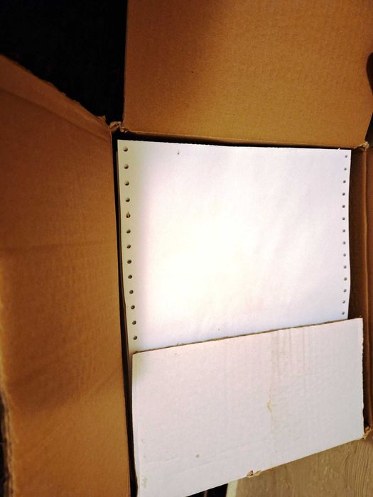 Безконечна хартия матричен принтер 1 сл. 2000 листа, ширина 240мм бяла