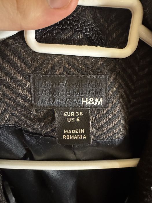Palton gri inchis H&M marimea S de dama