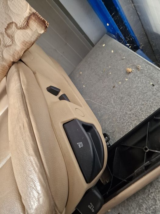 Scaune fata piele crem veneto fara incalzire bmw f11 f10 nonfacelift